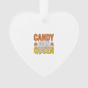 Ornamento Rainha do Candy Corn Design de Camiseta de Hallowe