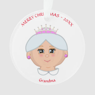 Ornamento Rainha do Natal para mãe, tia, avó, professora