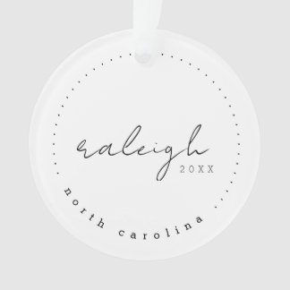 Ornamento Raleigh North Carolina Viagem USA Simple Ornament