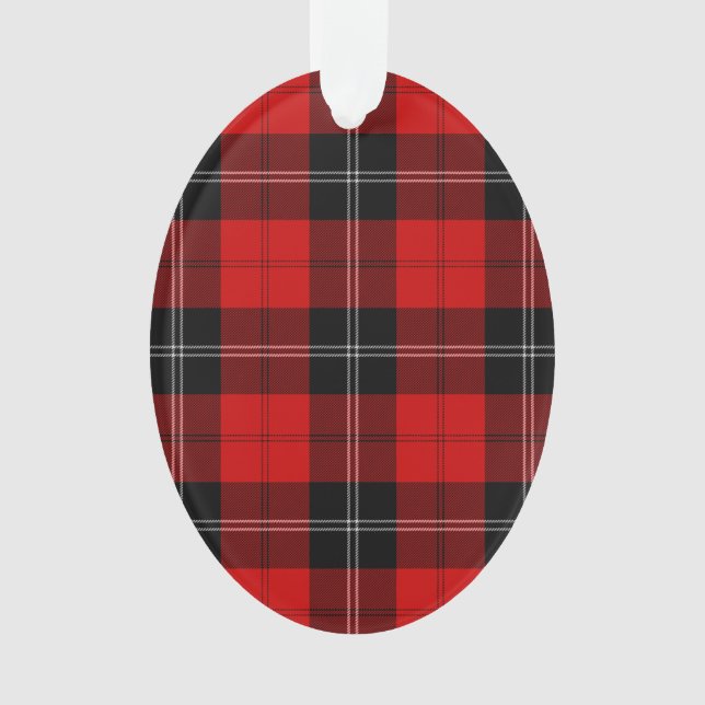 Ornamento Ramsay tartan red xadrez (Frente)