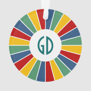 Ornamento RAYS BOTON I + sua foto, texto, monograma