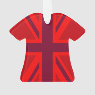 Ornamento Red Color Background British Union Jack