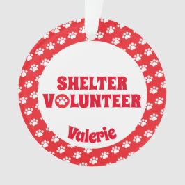 Ornamento Red Shelter Volunteer
