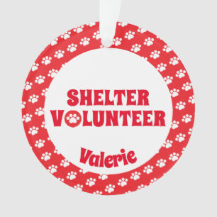 Ornamento Red Shelter Volunteer