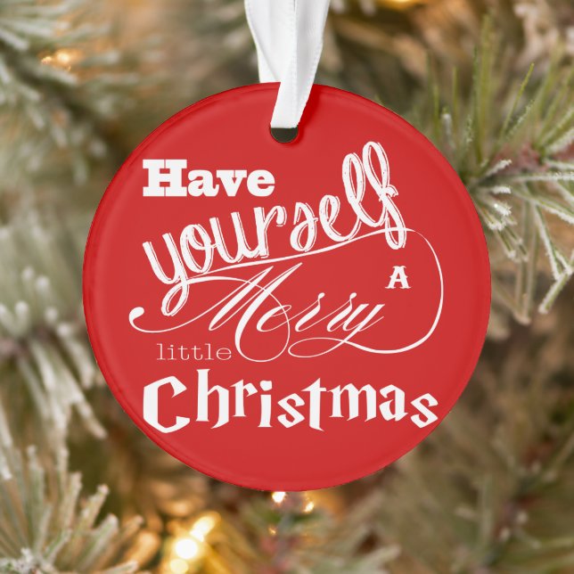 Ornamento Red Tenha um Natal Feliz (Árvore)