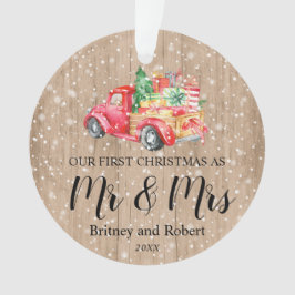 Ornamento Red Vintage Truck | Primeiro Natal