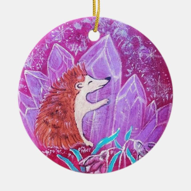 Ornamento Redondo Cerâmico de Enfermagem (Frente)