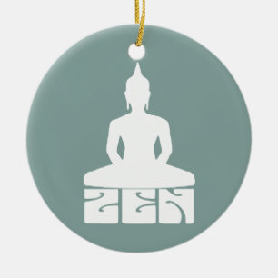 Ornamento redondo de cerâmica ZEN MOOD