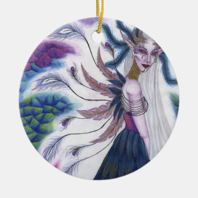 Ornamento redondo do Iridescence (Frente)