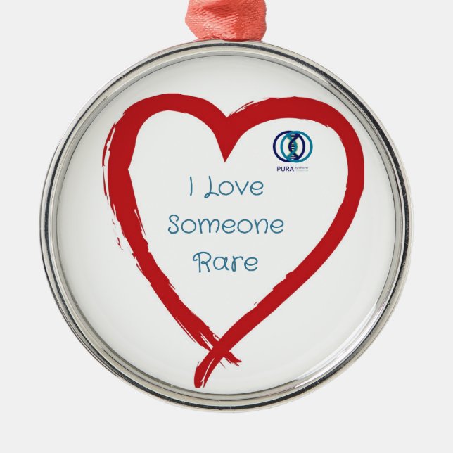 Ornamento redondo do logotipo PURA (Frente)