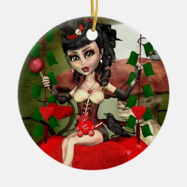 Ornamento Redondo Lolita Lolita Gothic Love da App (Frente)