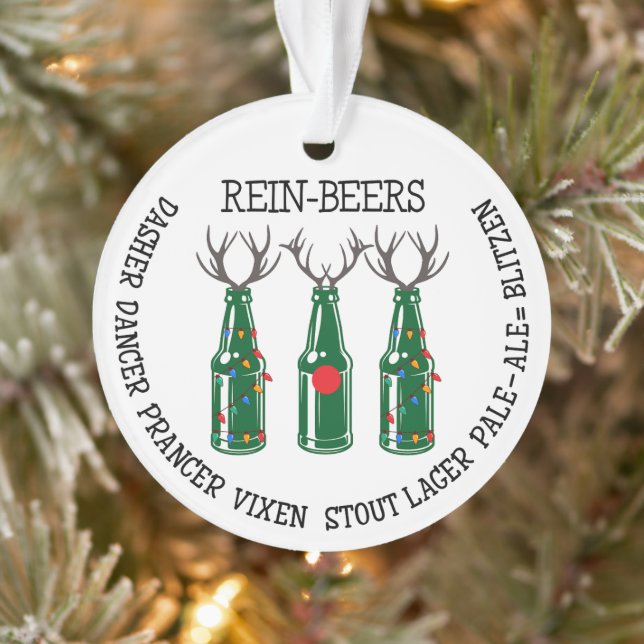 Ornamento Rein-Beers Tree Ornament – A Hoppy Christmas Twist (Árvore)