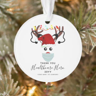 Ornamento Reindeer de 2020 em Mask