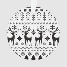 Ornamento Reindeer de Natal para Folk Moderno