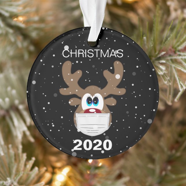 Ornamento Reindeer Divertido 2020 Árvore de Natal (Árvore)