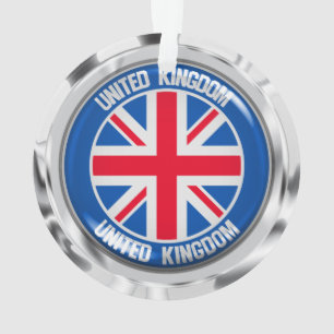 Ornamento Reino Unido Round Emblem