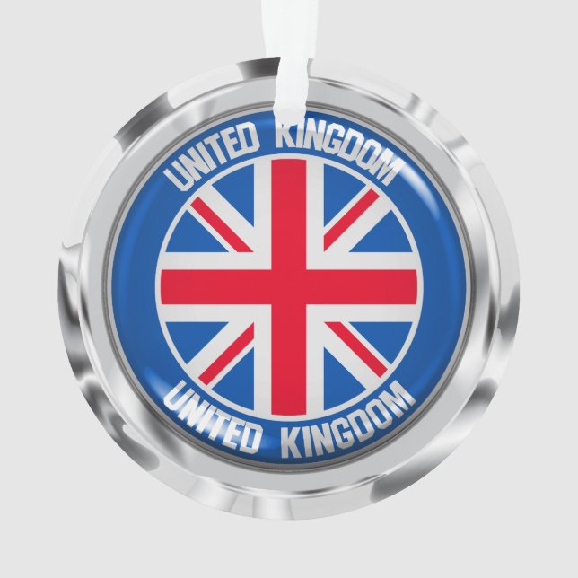 Ornamento Reino Unido Round Emblem (Verso)