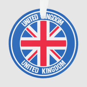 Ornamento Reino Unido Round Emblem