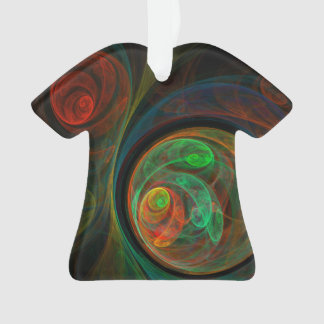 Ornamento Renascimento de Camisa Acrírica Abstrato de Arte V