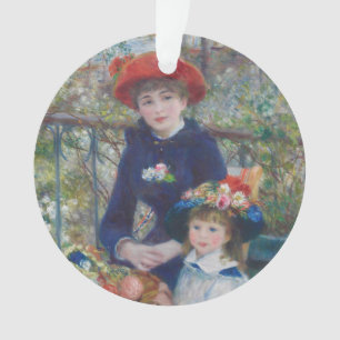 Ornamento Renoir Duas Irmãs Varanda Impressionismo Francês