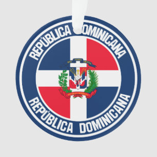 Ornamento República Dominicana Redonda Emblem