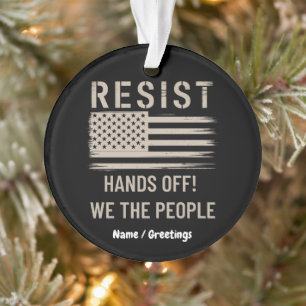 Ornamento Resistência à Trump Protesto Camisa Anti-Política