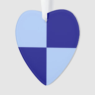 Ornamento Retângulos azuis claros e azuis escuros