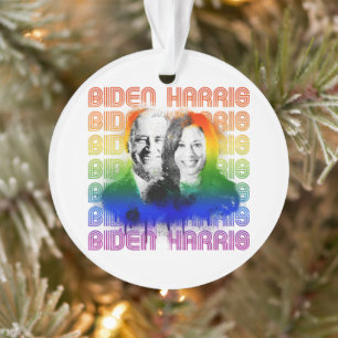 Ornamento Retro Biden Harris Pride