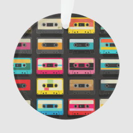 Ornamento Retro Cassette Tape Pattern – Vintage Music