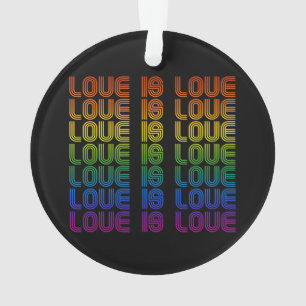 Ornamento Retro Love is Love