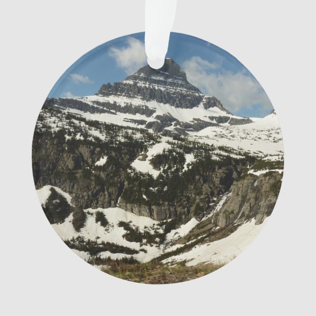 Ornamento Reynolds Mountain do Logan Pass no Parque Glacier (Frente)