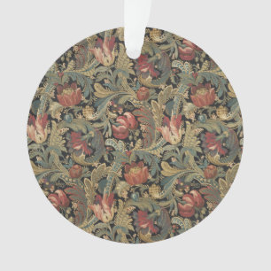 Ornamento Rich Floral Tapeçaria Brocade Antique Clássica
