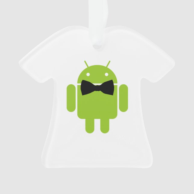 Ornamento Robô Android de Tiro Formal (Frente)