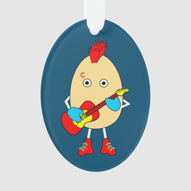 Ornamento Rock Musical Egghead (Frente)