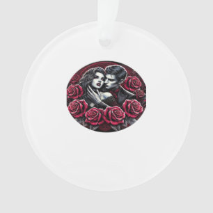 Ornamento Romance Gótico Vampiro - Até A Morte Nos Faz Em Cl