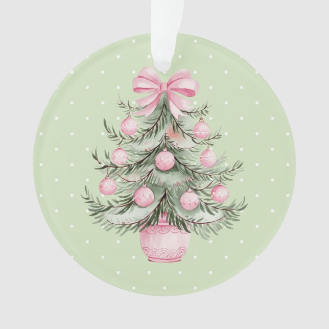 Ornamento Rosa e Verde (Frente)