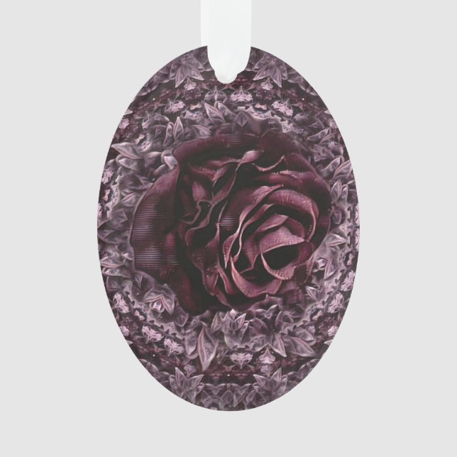 Ornamento Rosa Mandala (Frente)