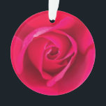 Ornamento Rosa Rosa Vermelha Romântica v2<br><div class="desc">Rosa rosa e vermelha romântica</div>