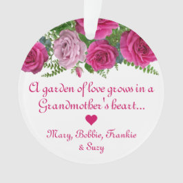 Ornamento Rosas Elegantes Vovó Ornament de Netos
