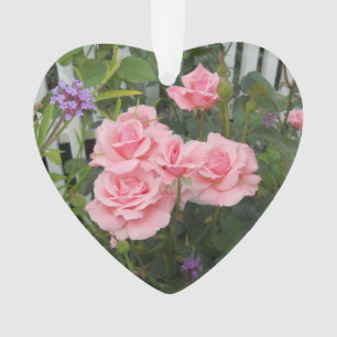 Ornamento Rosas rosa acrílicas