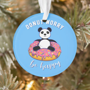 Ornamento Rosquinha Preocupada Seja Feliz II