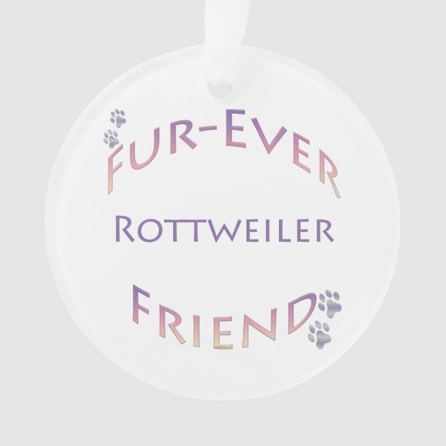 Ornamento Rottweiler Fuever Amigo (Frente)