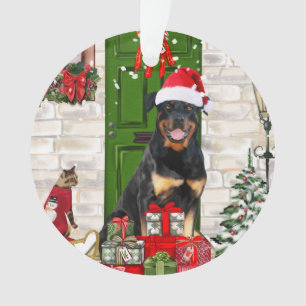Ornamento Rottweiler - Natal do Cão