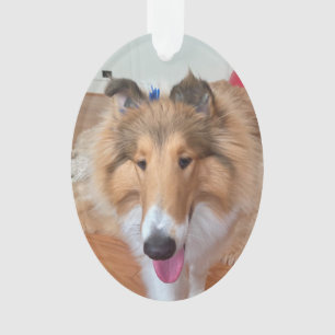 Ornamento Rough Collie Dog