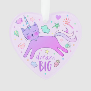 Ornamento Roxo bonito   de Caticorn   personalizado