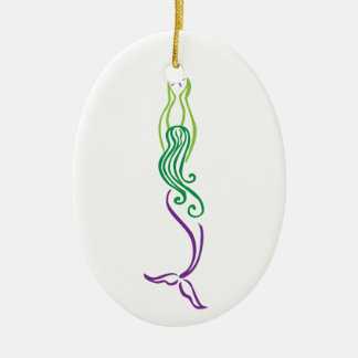 Ornamento roxo da sereia