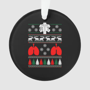 Ornamento RT Respiratória Doce Natal Feio Xmas