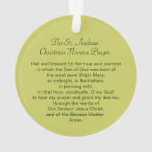 Rua Andrew Christmas Novena Prayer Acrylic