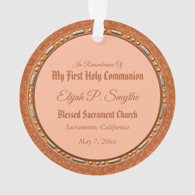 Ornamento Rua. Tarcisius of Roma Roundel (BF 004) (Verso)