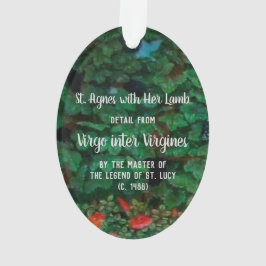 Ornamento Ruas. Agnes com sua lâmpada (detalhe; M 070) acríl